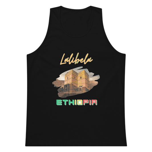 Lalibela Ethiopia Printed Men’s premium tank top